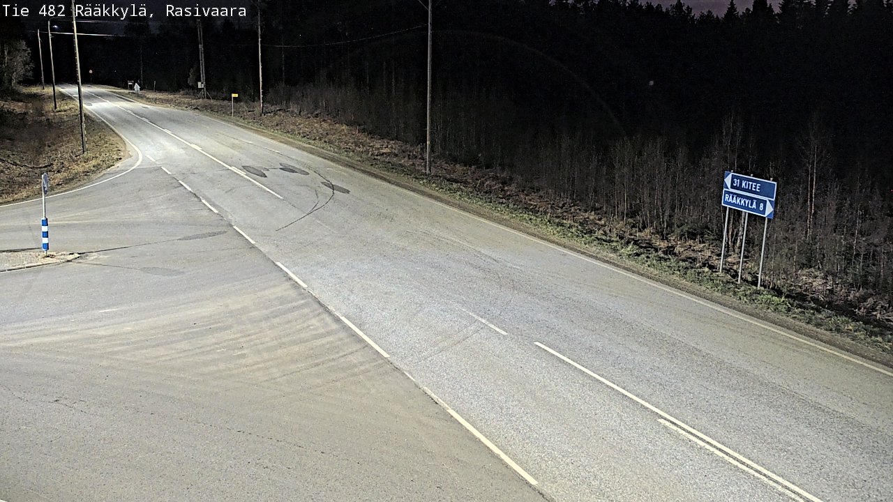 Weather Camera Image Väg 482 Rääkkylä, Rasivaara, Rääkkylä, Pohjois-Karjala
