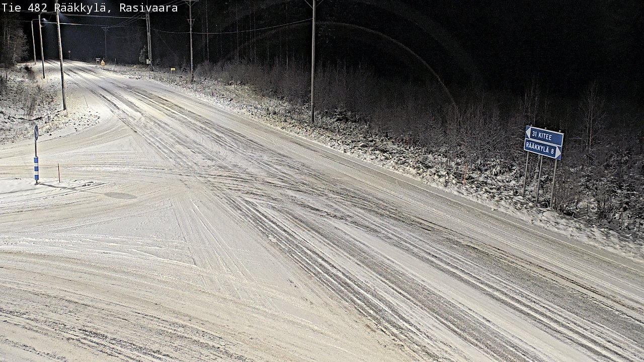 Weather Camera Image Väg 482 Rääkkylä, Rasivaara, Rääkkylä, Pohjois-Karjala