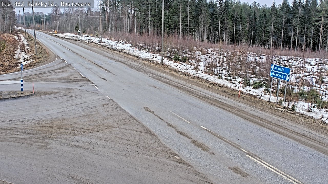Weather Camera Image Road 482 Rääkkylä, Rasivaara, Rääkkylä, Pohjois-Karjala