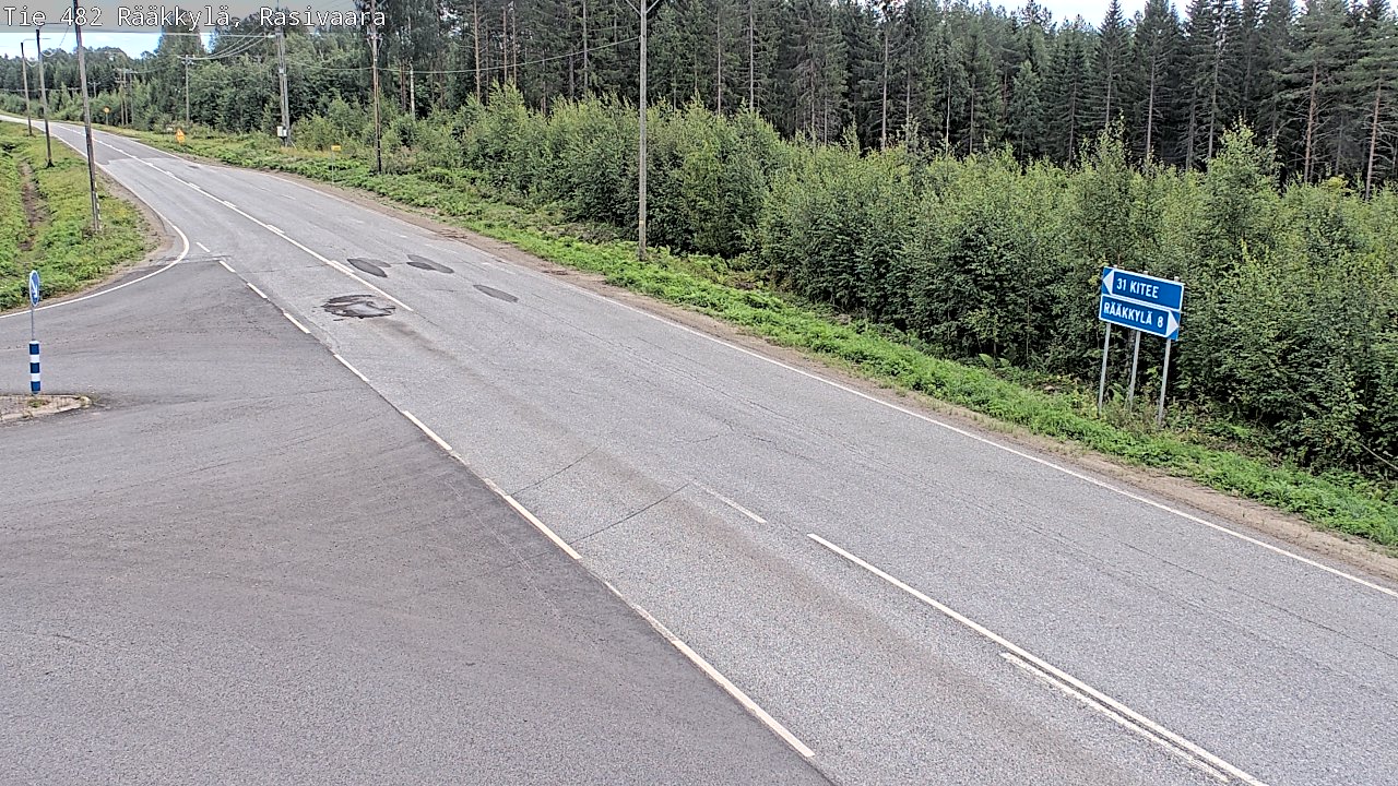 Weather Camera Image Road 482 Rääkkylä, Rasivaara, Rääkkylä, Pohjois-Karjala