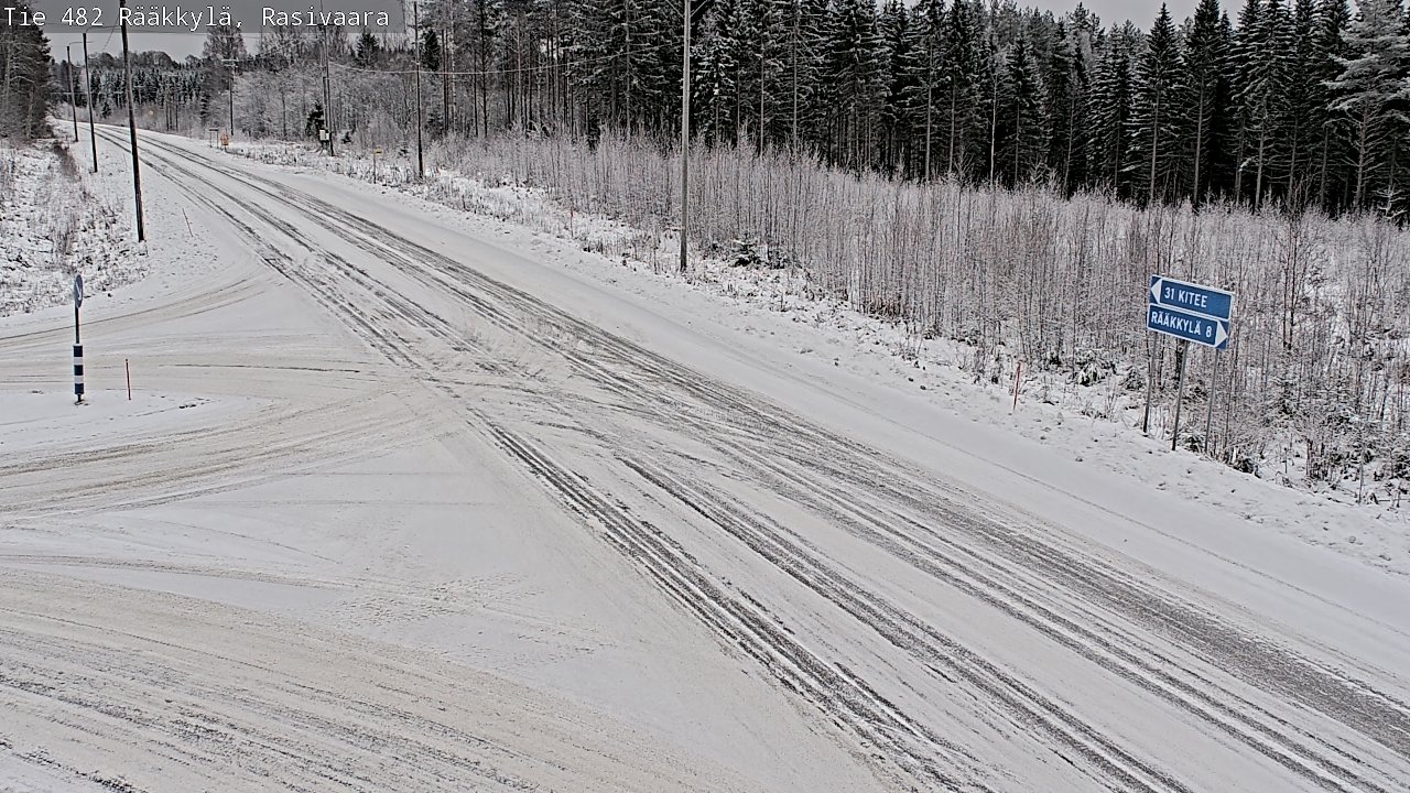 Weather Camera Image Väg 482 Rääkkylä, Rasivaara, Rääkkylä, Pohjois-Karjala