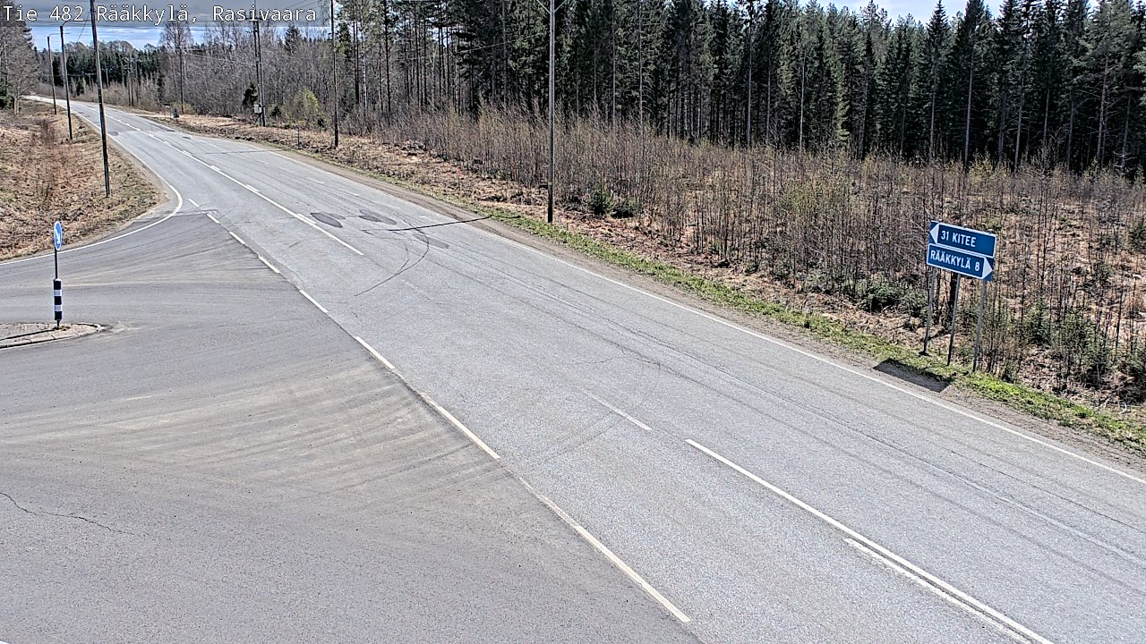 Weather Camera Image Väg 482 Rääkkylä, Rasivaara, Rääkkylä, Pohjois-Karjala