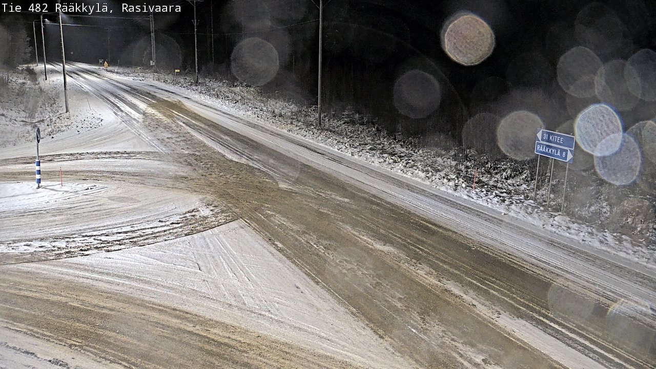 Weather Camera Image Väg 482 Rääkkylä, Rasivaara, Rääkkylä, Pohjois-Karjala
