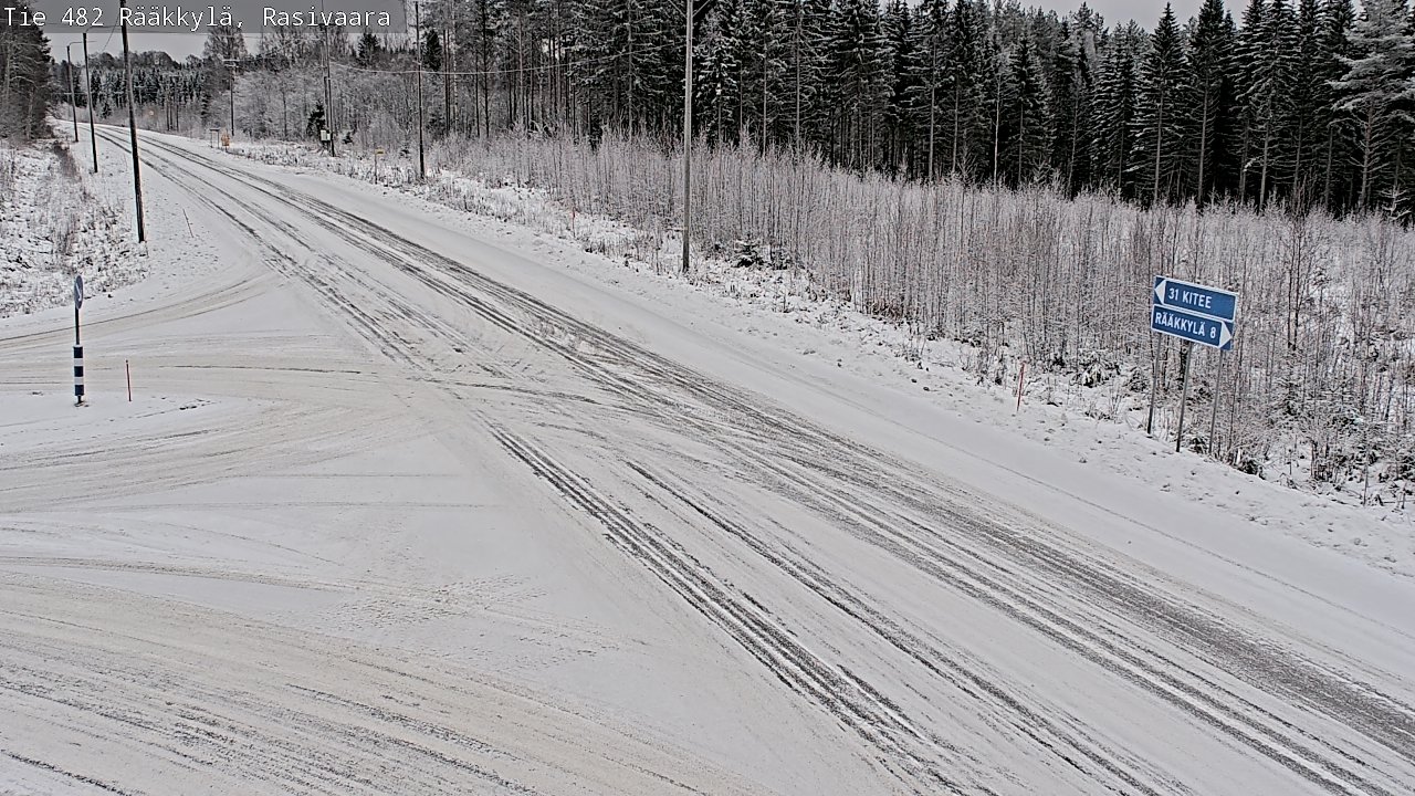 Weather Camera Image Väg 482 Rääkkylä, Rasivaara, Rääkkylä, Pohjois-Karjala