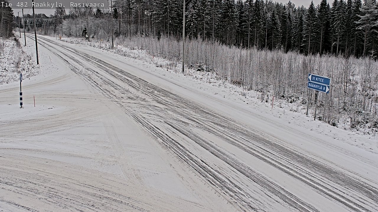 Weather Camera Image Väg 482 Rääkkylä, Rasivaara, Rääkkylä, Pohjois-Karjala