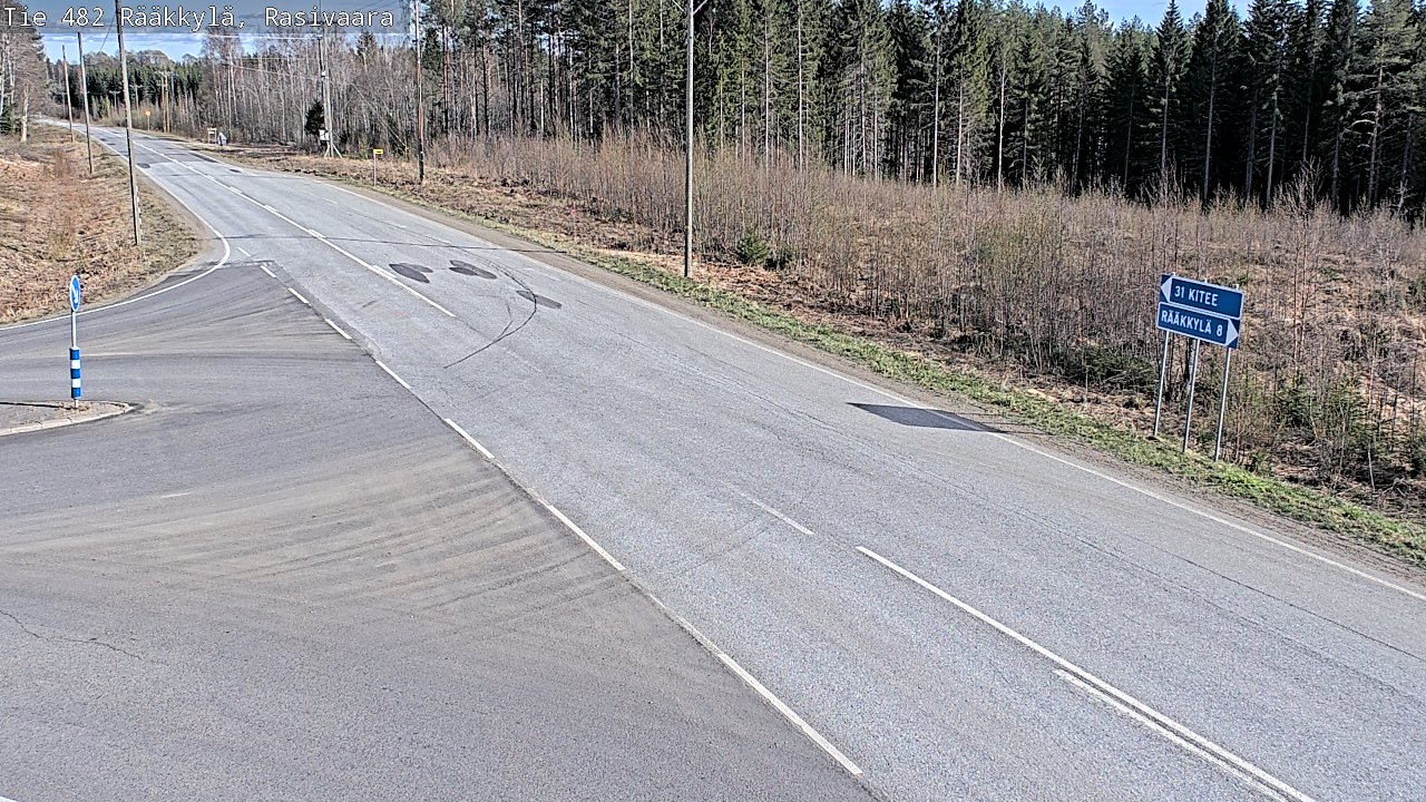 Weather Camera Image Väg 482 Rääkkylä, Rasivaara, Rääkkylä, Pohjois-Karjala