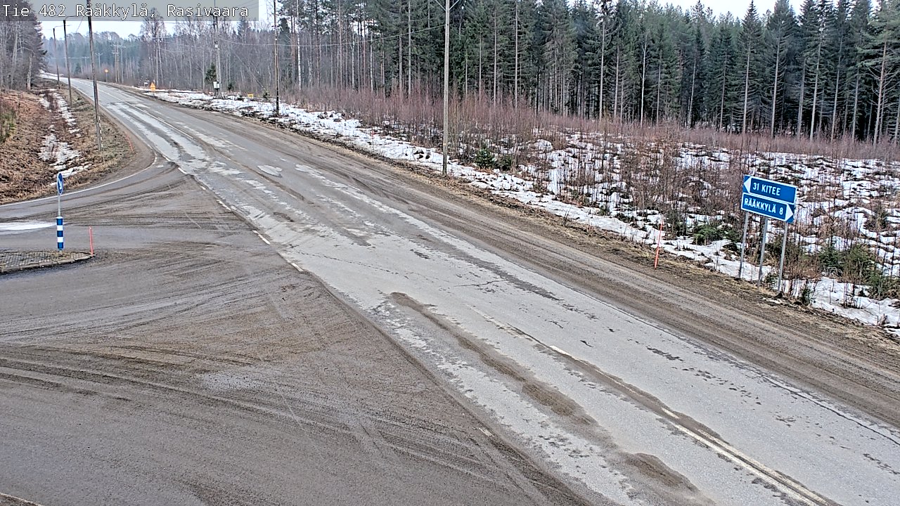 Weather Camera Image Road 482 Rääkkylä, Rasivaara, Rääkkylä, Pohjois-Karjala