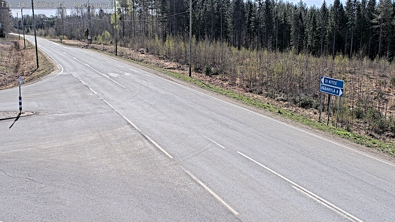 Weather Camera Image Road 482 Rääkkylä, Rasivaara, Rääkkylä, Pohjois-Karjala