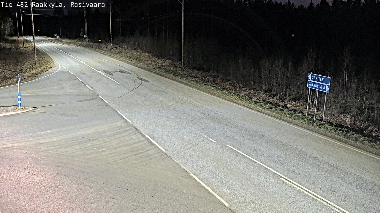 Weather Camera Image Väg 482 Rääkkylä, Rasivaara, Rääkkylä, Pohjois-Karjala
