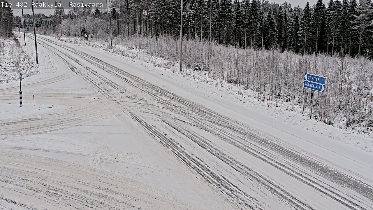 Weather Camera Image Väg 482 Rääkkylä, Rasivaara, Rääkkylä, Pohjois-Karjala
