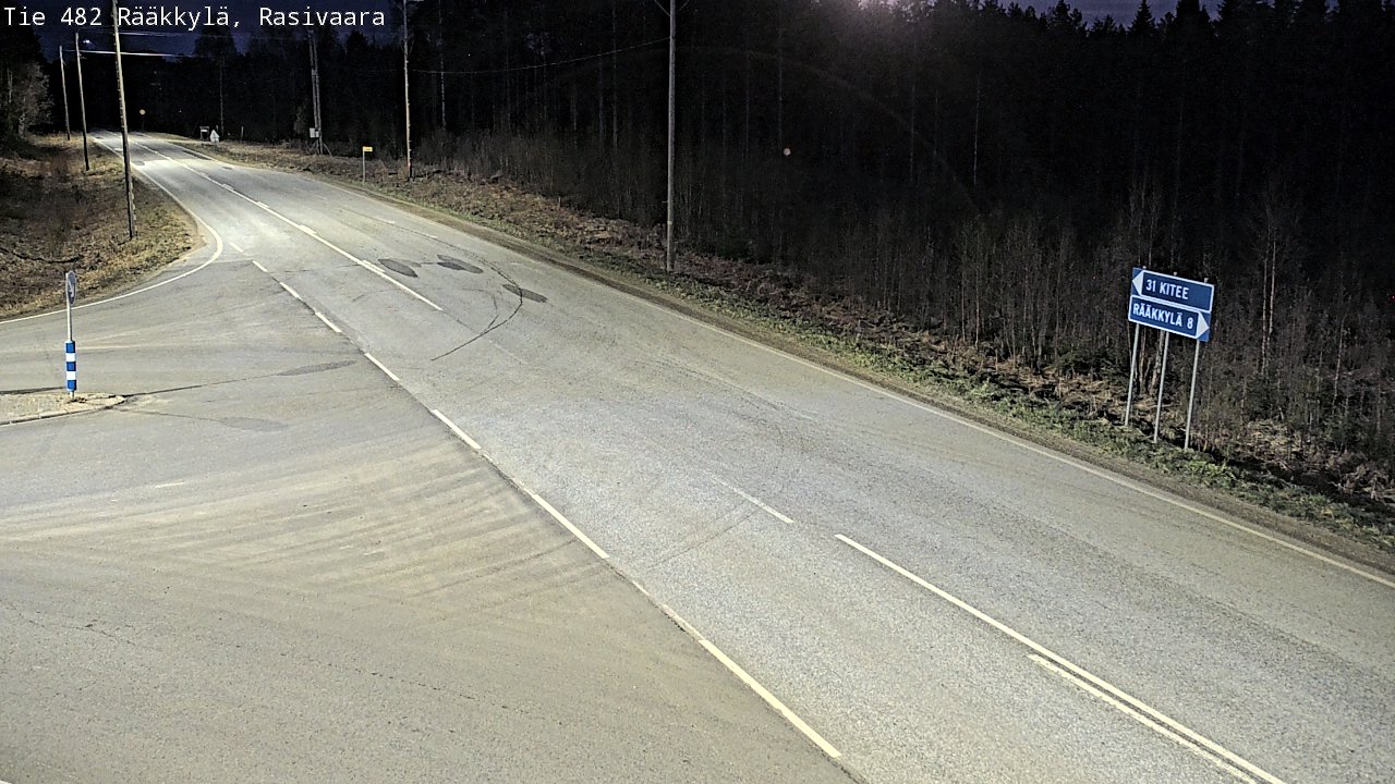 Weather Camera Image Väg 482 Rääkkylä, Rasivaara, Rääkkylä, Pohjois-Karjala