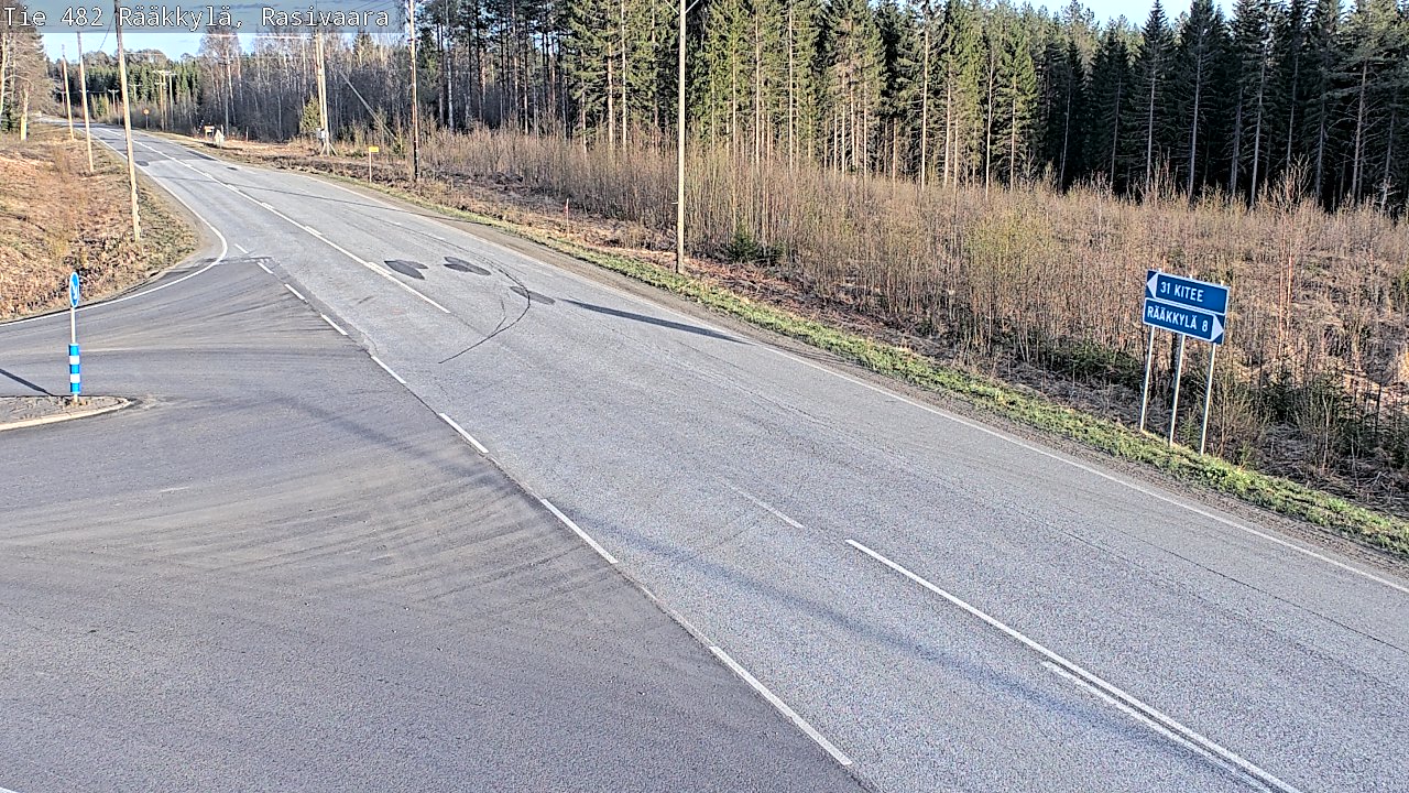 Weather Camera Image Väg 482 Rääkkylä, Rasivaara, Rääkkylä, Pohjois-Karjala