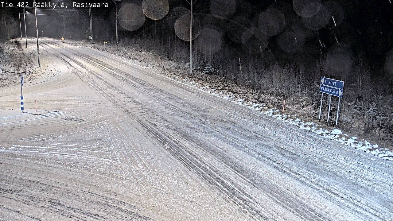 Weather Camera Image Väg 482 Rääkkylä, Rasivaara, Rääkkylä, Pohjois-Karjala
