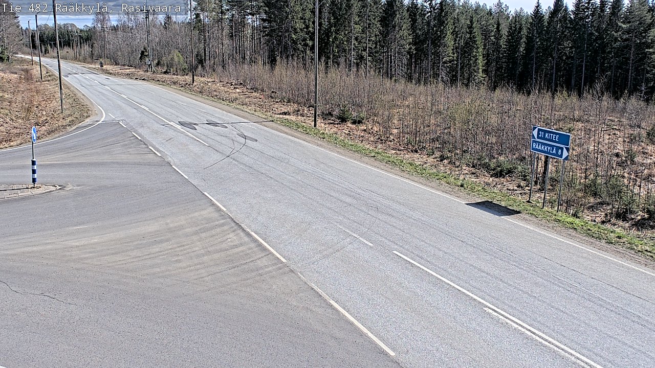 Weather Camera Image Väg 482 Rääkkylä, Rasivaara, Rääkkylä, Pohjois-Karjala