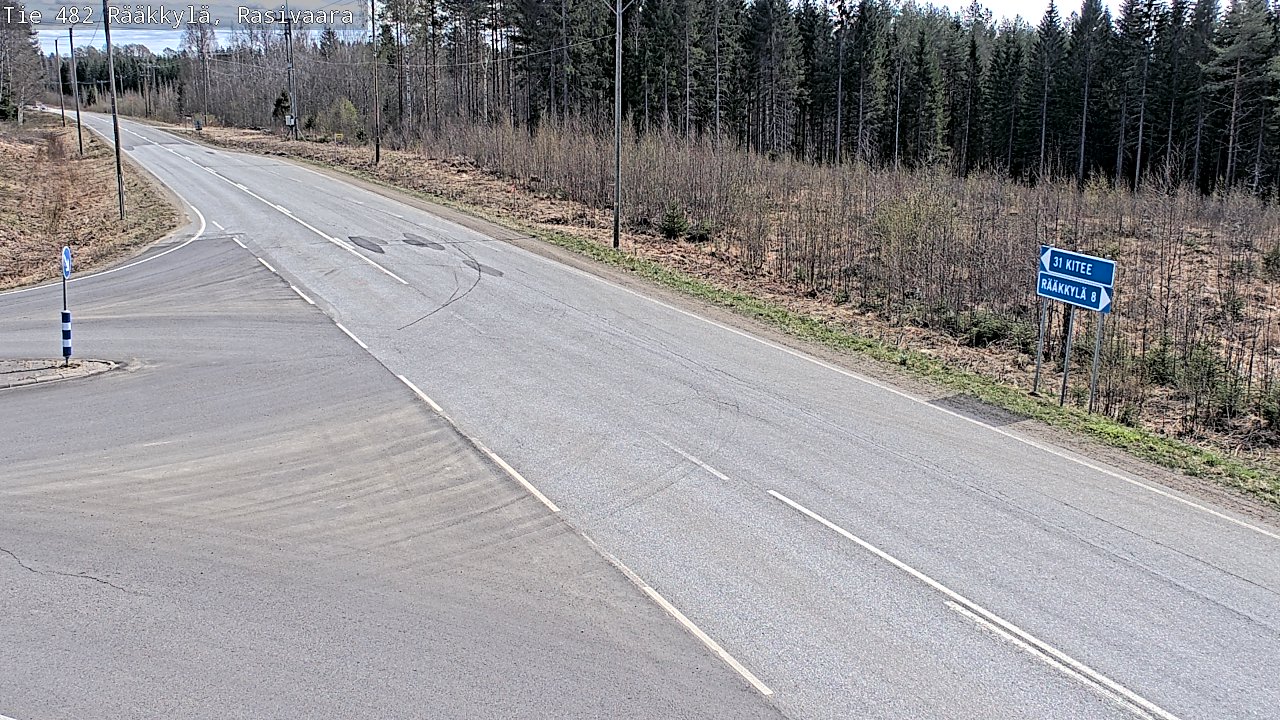 Weather Camera Image Väg 482 Rääkkylä, Rasivaara, Rääkkylä, Pohjois-Karjala