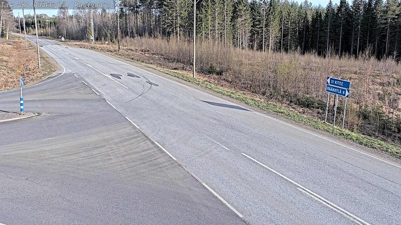 Weather Camera Image Väg 482 Rääkkylä, Rasivaara, Rääkkylä, Pohjois-Karjala