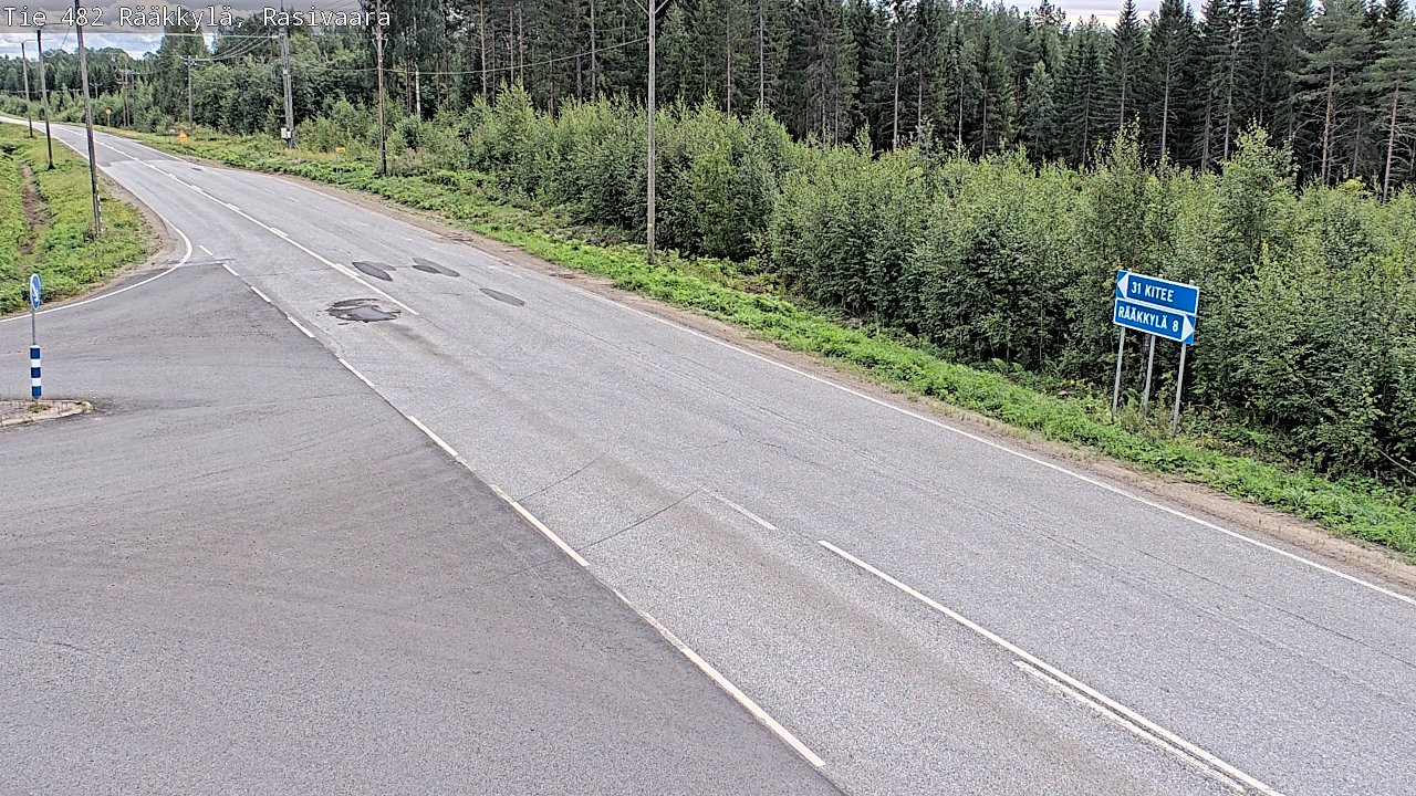Weather Camera Image Väg 482 Rääkkylä, Rasivaara, Rääkkylä, Pohjois-Karjala