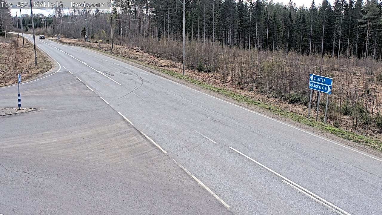 Weather Camera Image Väg 482 Rääkkylä, Rasivaara, Rääkkylä, Pohjois-Karjala