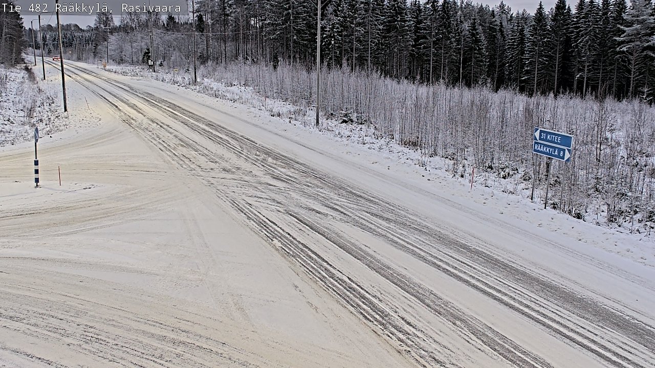 Weather Camera Image Väg 482 Rääkkylä, Rasivaara, Rääkkylä, Pohjois-Karjala