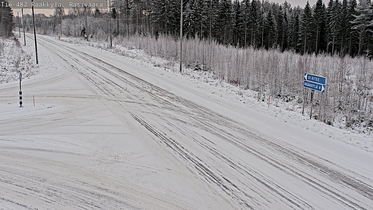 Weather Camera Image Väg 482 Rääkkylä, Rasivaara, Rääkkylä, Pohjois-Karjala