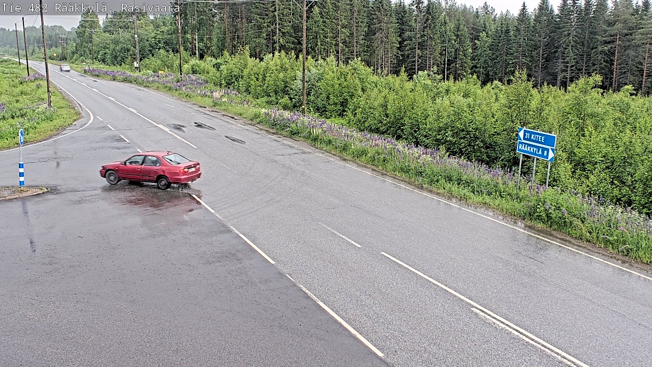 Weather Camera Image Väg 482 Rääkkylä, Rasivaara, Rääkkylä, Pohjois-Karjala
