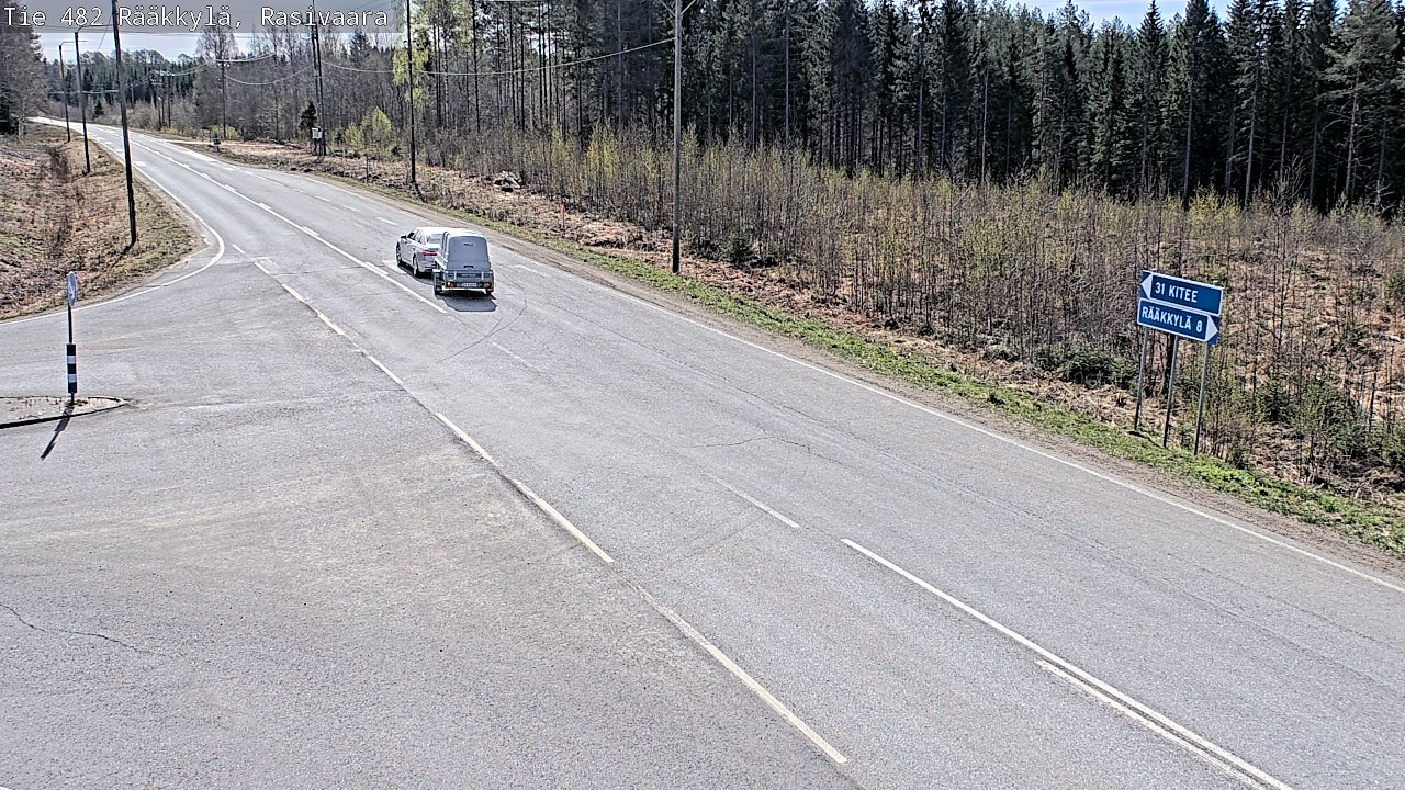 Weather Camera Image Road 482 Rääkkylä, Rasivaara, Rääkkylä, Pohjois-Karjala