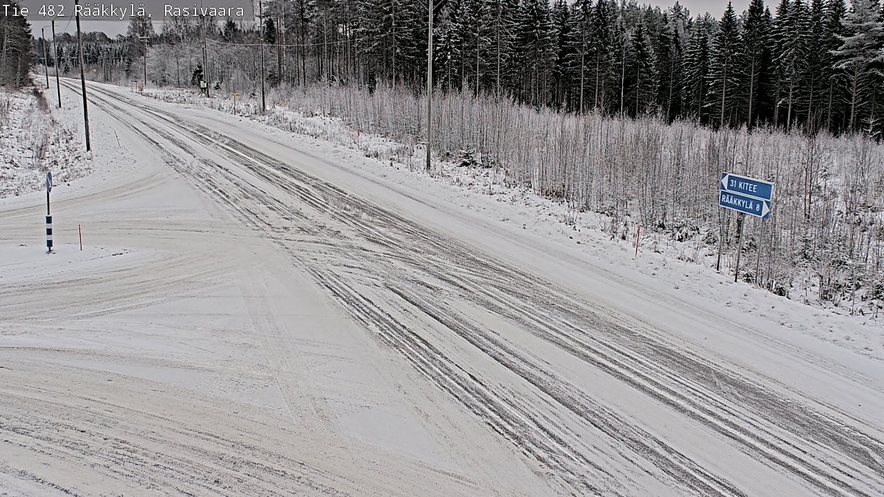Weather Camera Image Väg 482 Rääkkylä, Rasivaara, Rääkkylä, Pohjois-Karjala