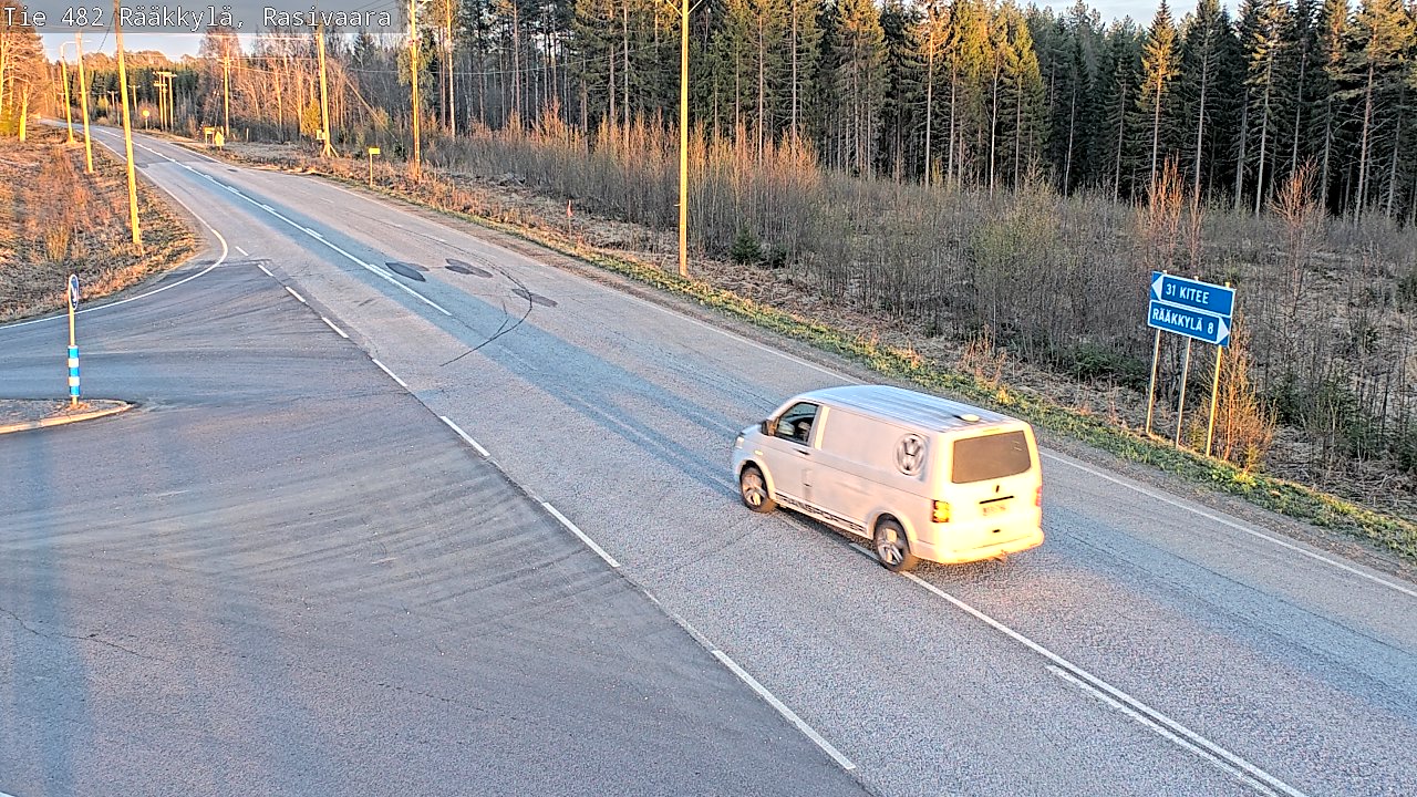 Weather Camera Image Väg 482 Rääkkylä, Rasivaara, Rääkkylä, Pohjois-Karjala