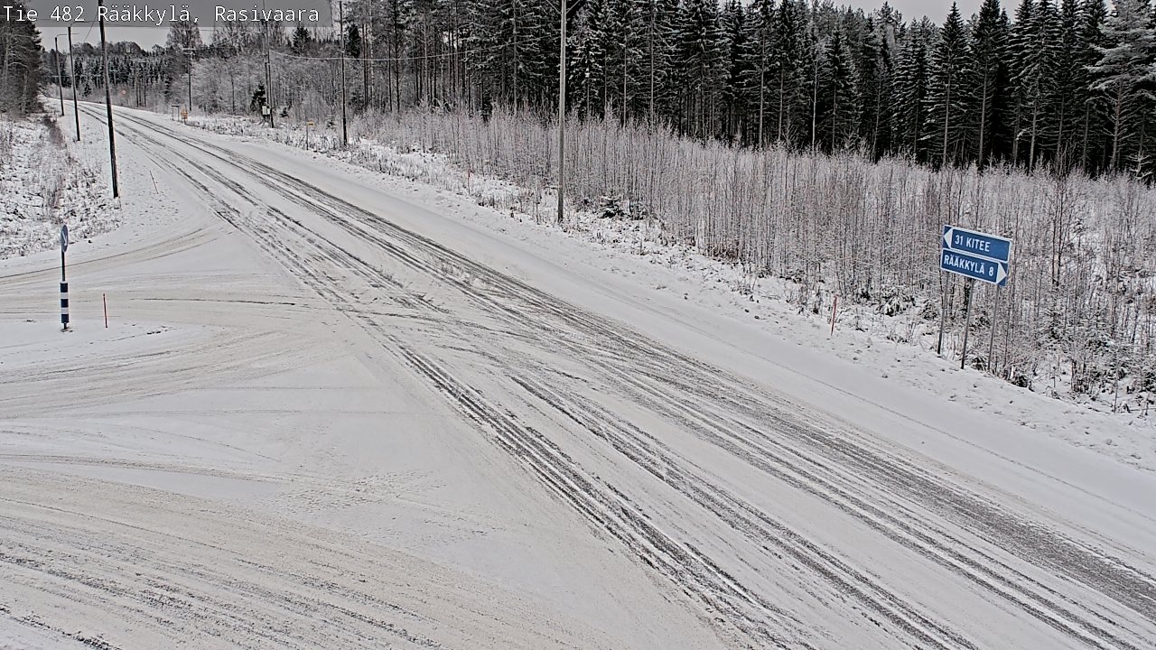 Weather Camera Image Väg 482 Rääkkylä, Rasivaara, Rääkkylä, Pohjois-Karjala