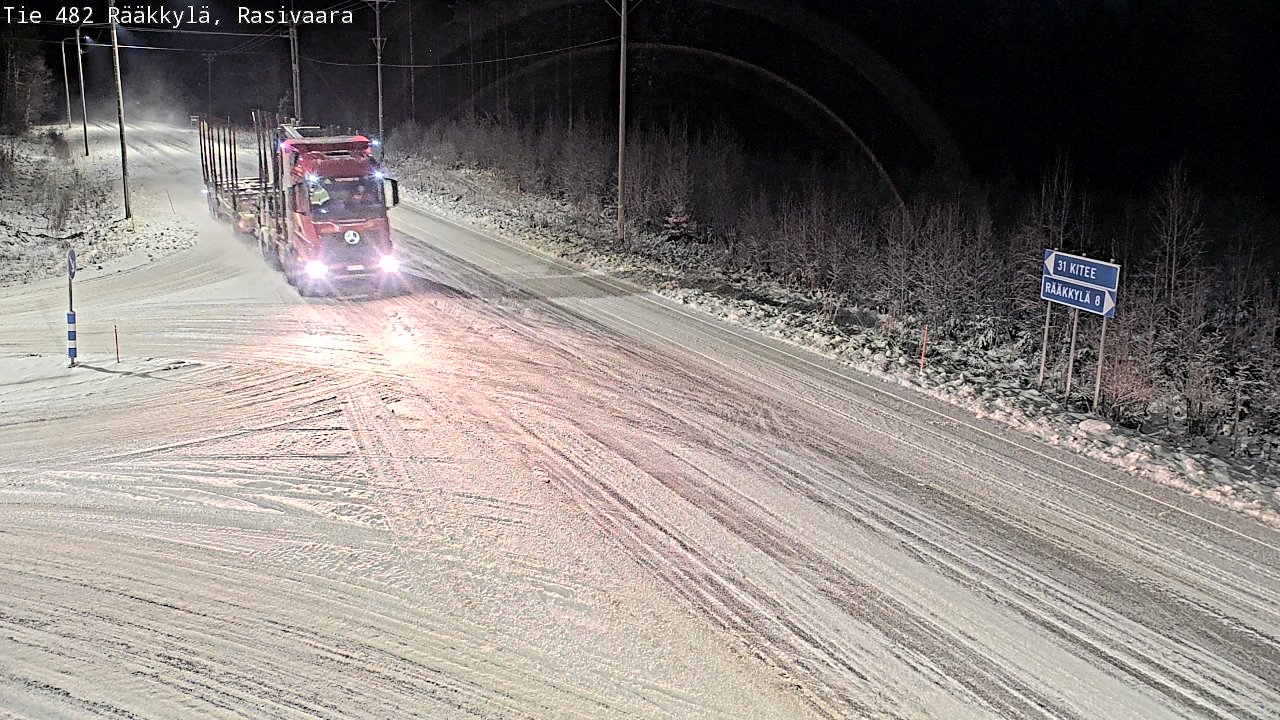 Weather Camera Image Väg 482 Rääkkylä, Rasivaara, Rääkkylä, Pohjois-Karjala