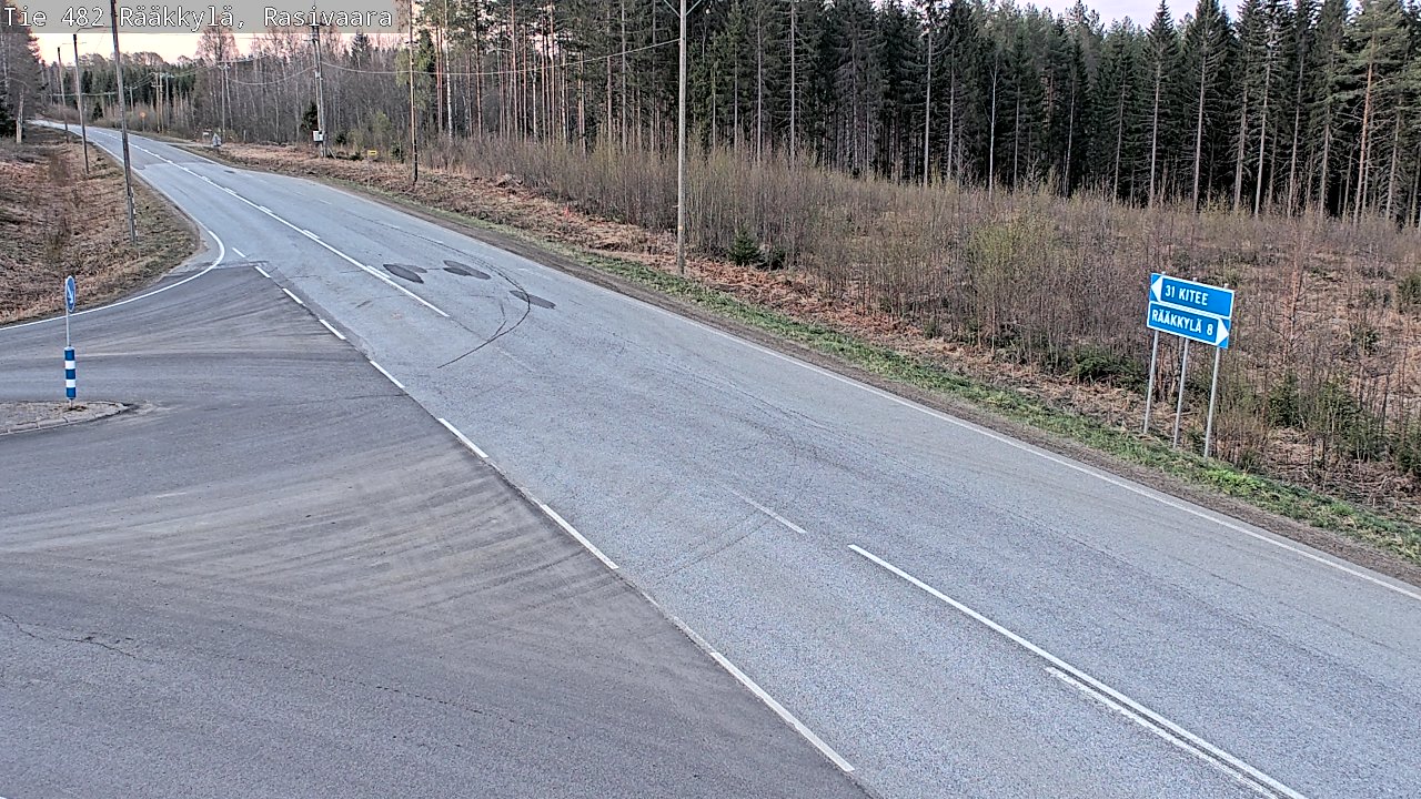Weather Camera Image Väg 482 Rääkkylä, Rasivaara, Rääkkylä, Pohjois-Karjala