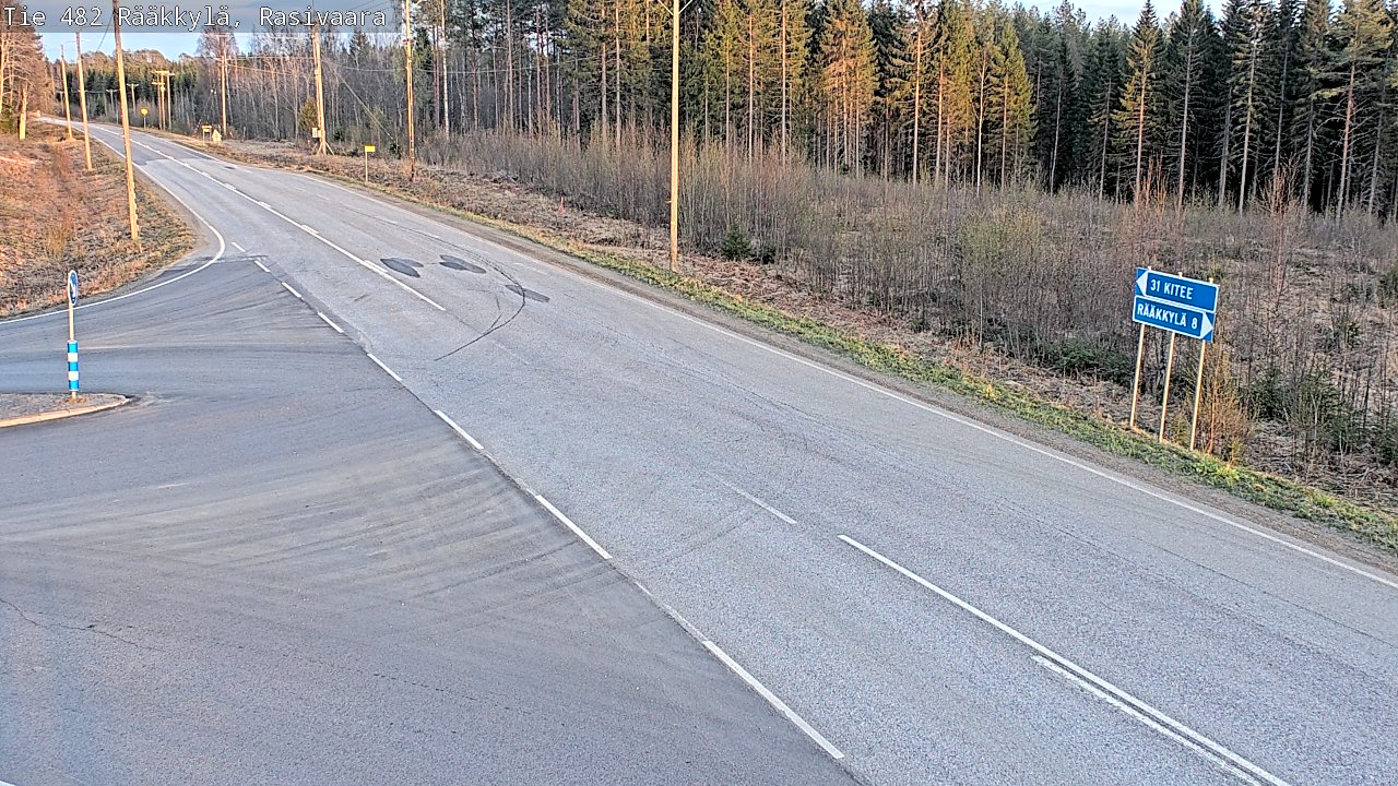 Weather Camera Image Väg 482 Rääkkylä, Rasivaara, Rääkkylä, Pohjois-Karjala