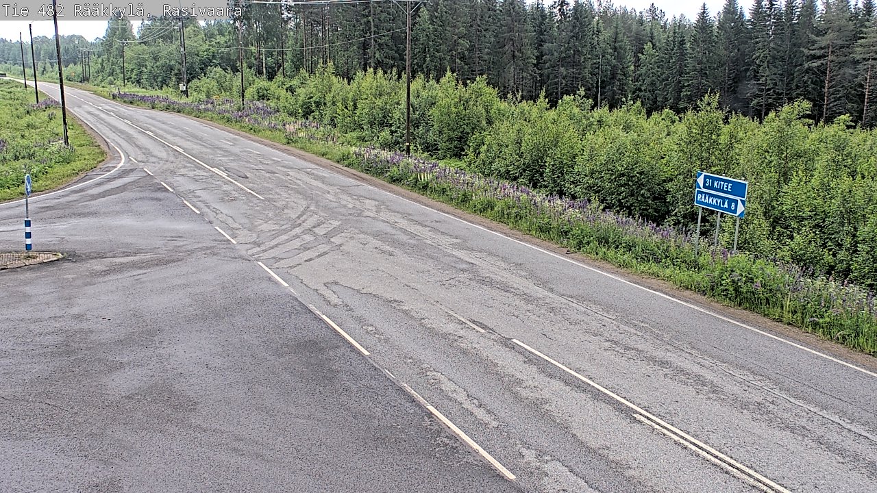Weather Camera Image Väg 482 Rääkkylä, Rasivaara, Rääkkylä, Pohjois-Karjala