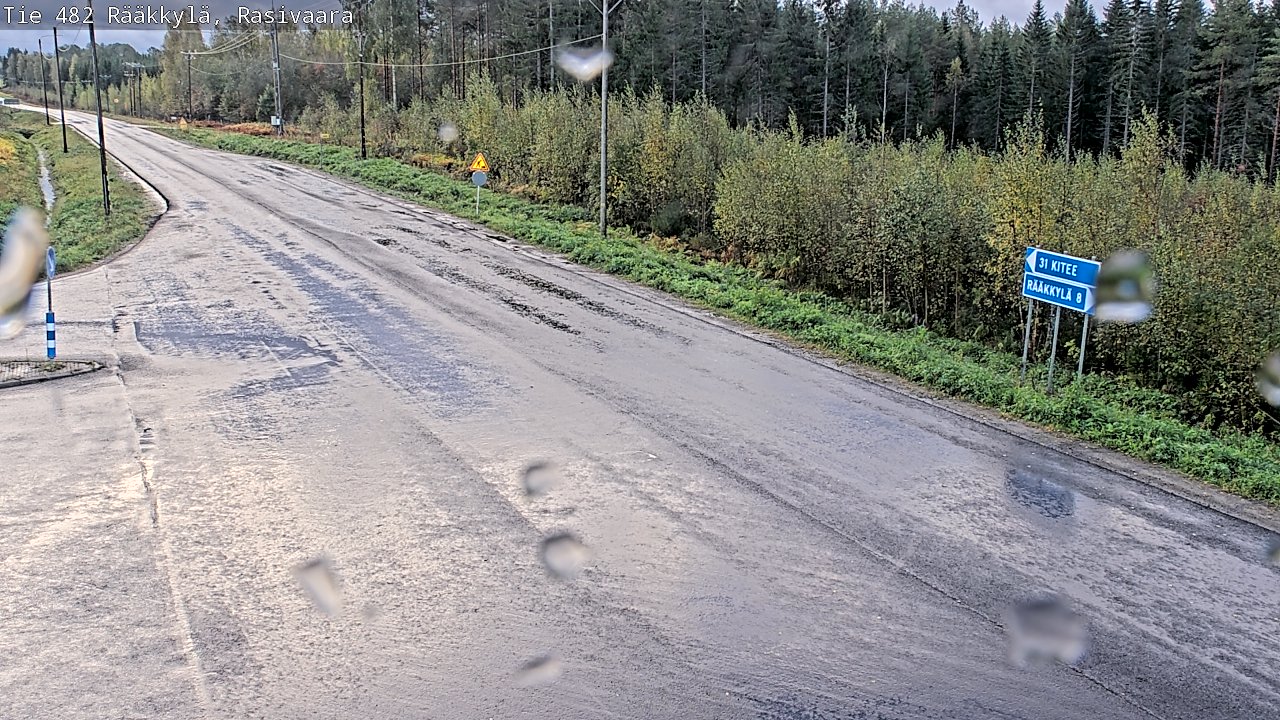 Weather Camera Image Väg 482 Rääkkylä, Rasivaara, Rääkkylä, Pohjois-Karjala
