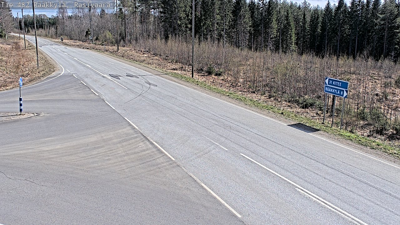 Weather Camera Image Väg 482 Rääkkylä, Rasivaara, Rääkkylä, Pohjois-Karjala