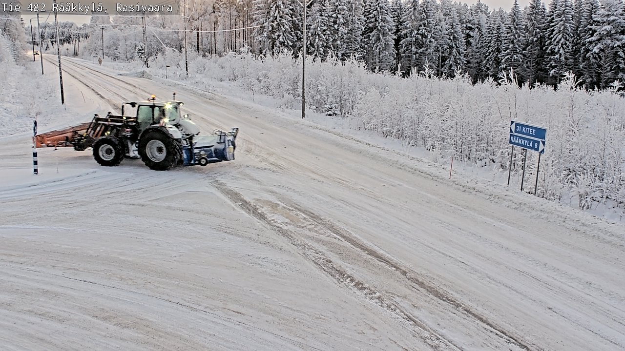 Weather Camera Image Väg 482 Rääkkylä, Rasivaara, Rääkkylä, Pohjois-Karjala
