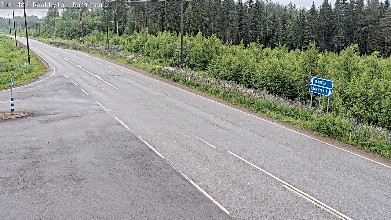 Weather Camera Image Väg 482 Rääkkylä, Rasivaara, Rääkkylä, Pohjois-Karjala