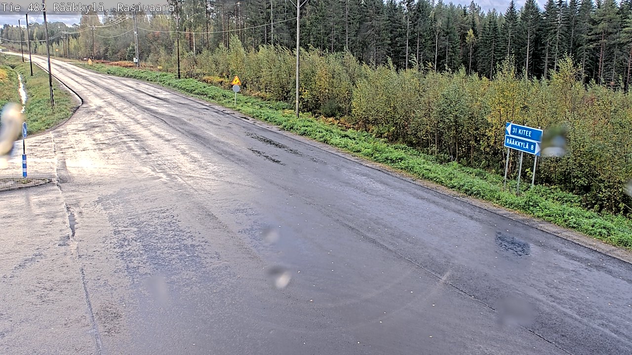 Weather Camera Image Väg 482 Rääkkylä, Rasivaara, Rääkkylä, Pohjois-Karjala