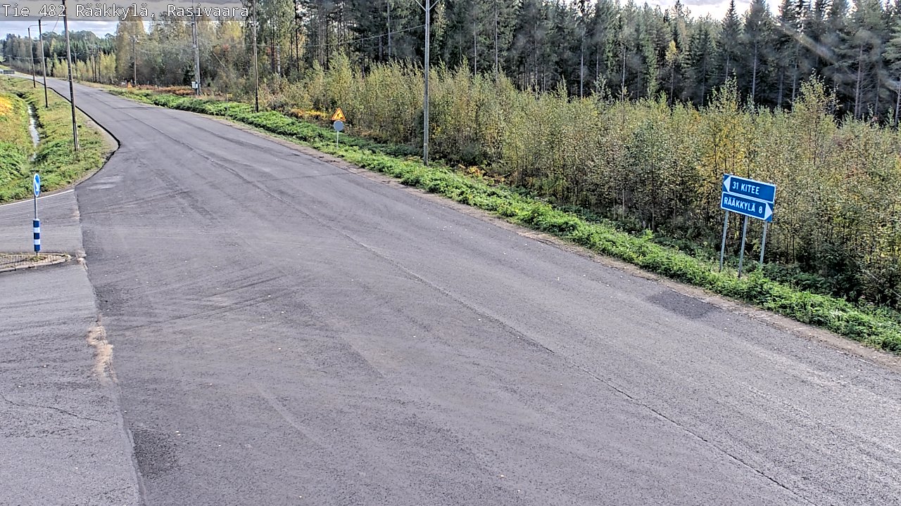 Weather Camera Image Road 482 Rääkkylä, Rasivaara, Rääkkylä, Pohjois-Karjala