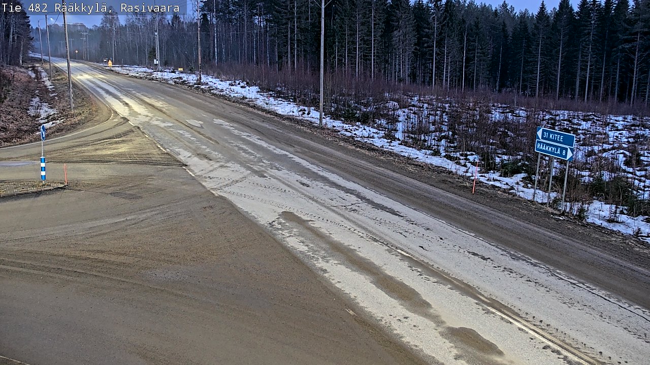 Weather Camera Image Road 482 Rääkkylä, Rasivaara, Rääkkylä, Pohjois-Karjala