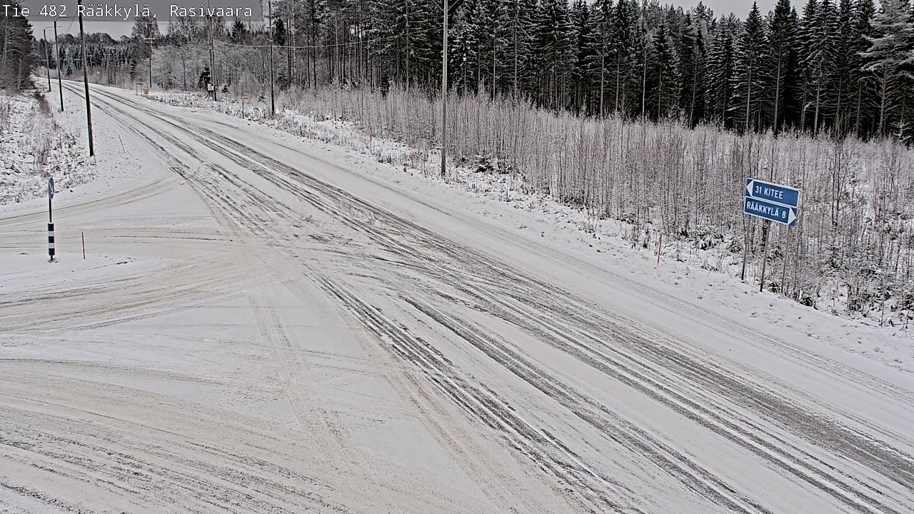Weather Camera Image Väg 482 Rääkkylä, Rasivaara, Rääkkylä, Pohjois-Karjala