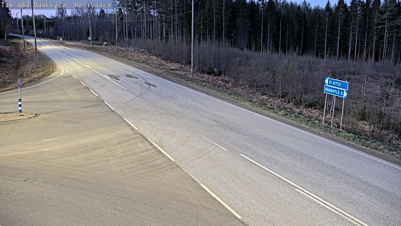 Weather Camera Image Väg 482 Rääkkylä, Rasivaara, Rääkkylä, Pohjois-Karjala