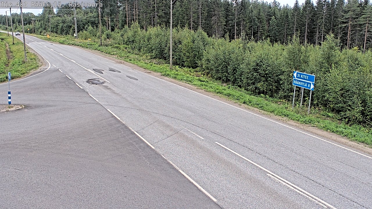 Weather Camera Image Väg 482 Rääkkylä, Rasivaara, Rääkkylä, Pohjois-Karjala