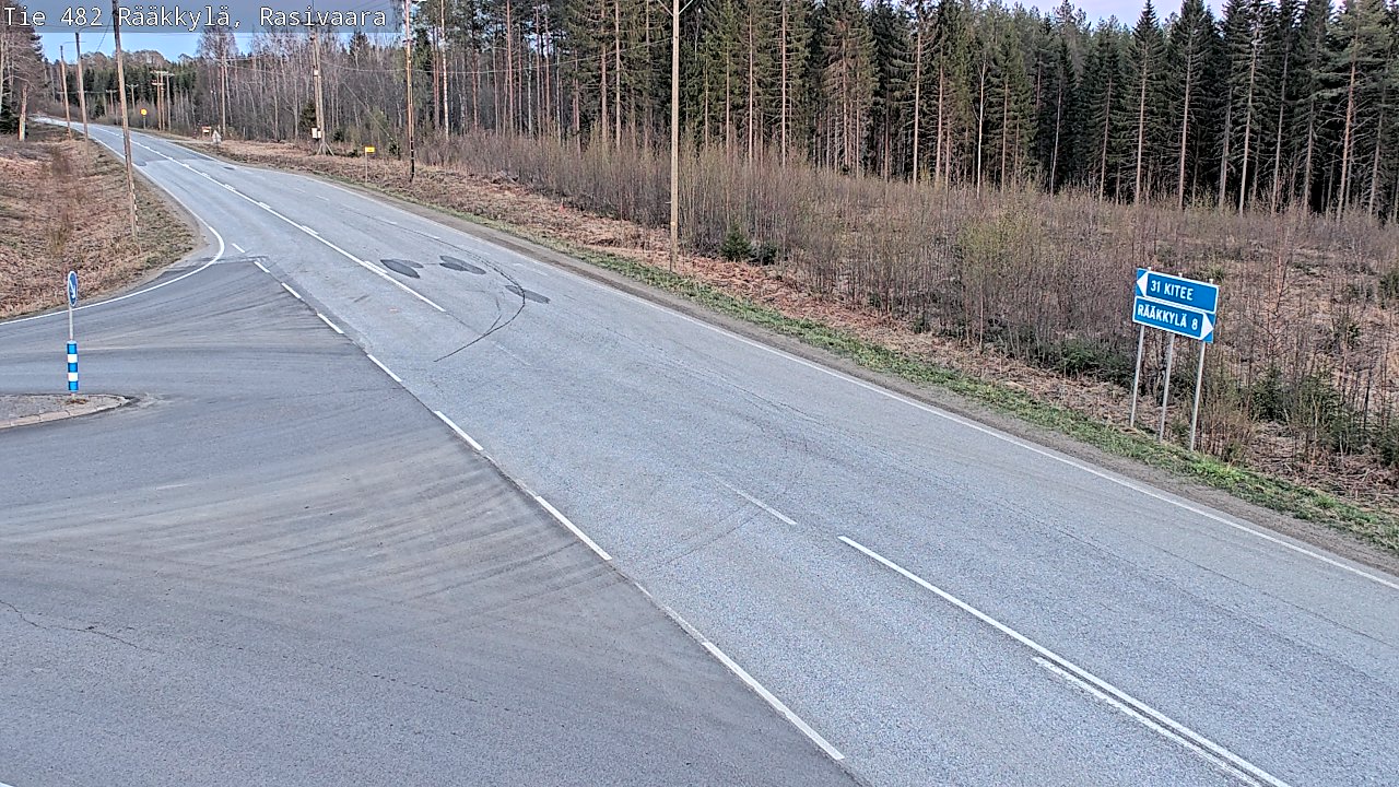 Weather Camera Image Väg 482 Rääkkylä, Rasivaara, Rääkkylä, Pohjois-Karjala