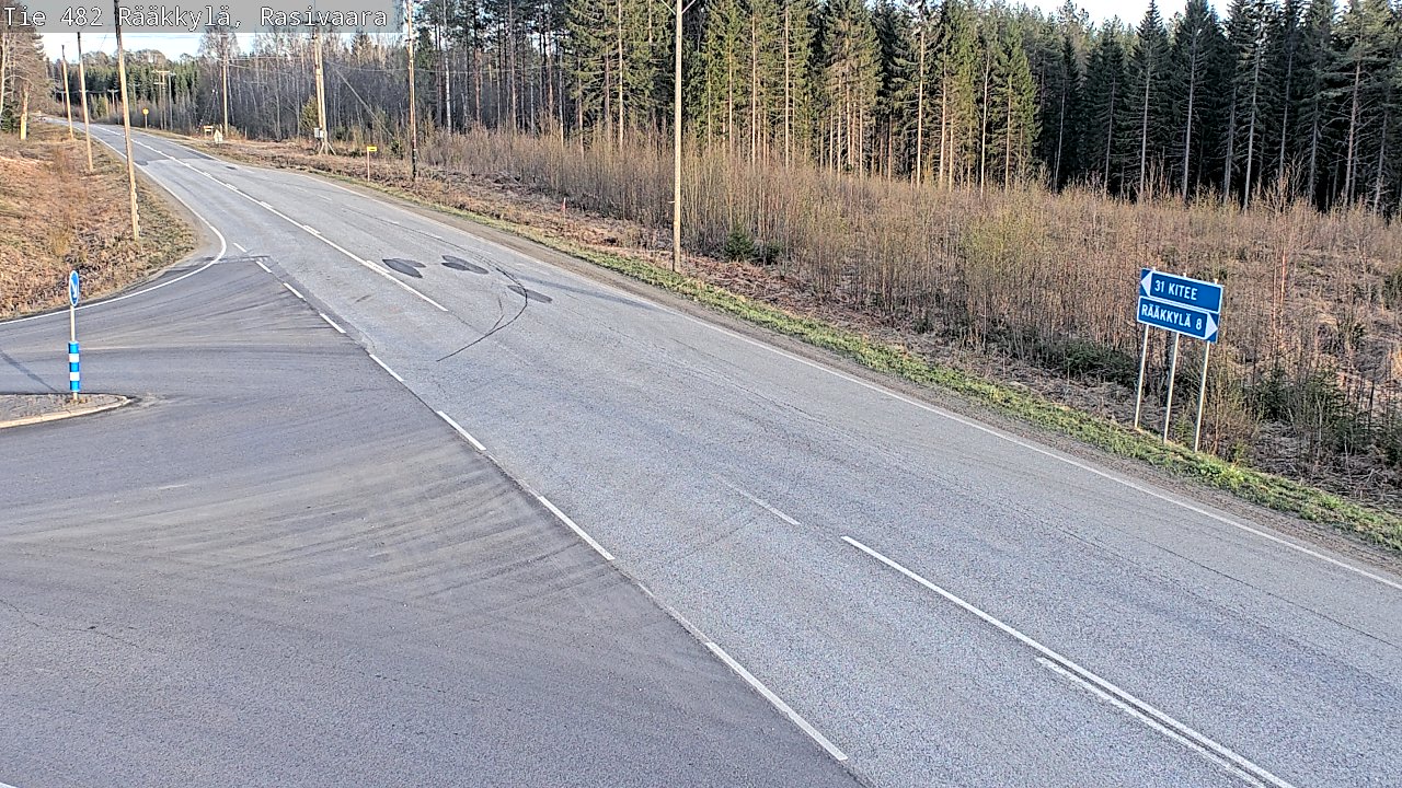 Weather Camera Image Väg 482 Rääkkylä, Rasivaara, Rääkkylä, Pohjois-Karjala