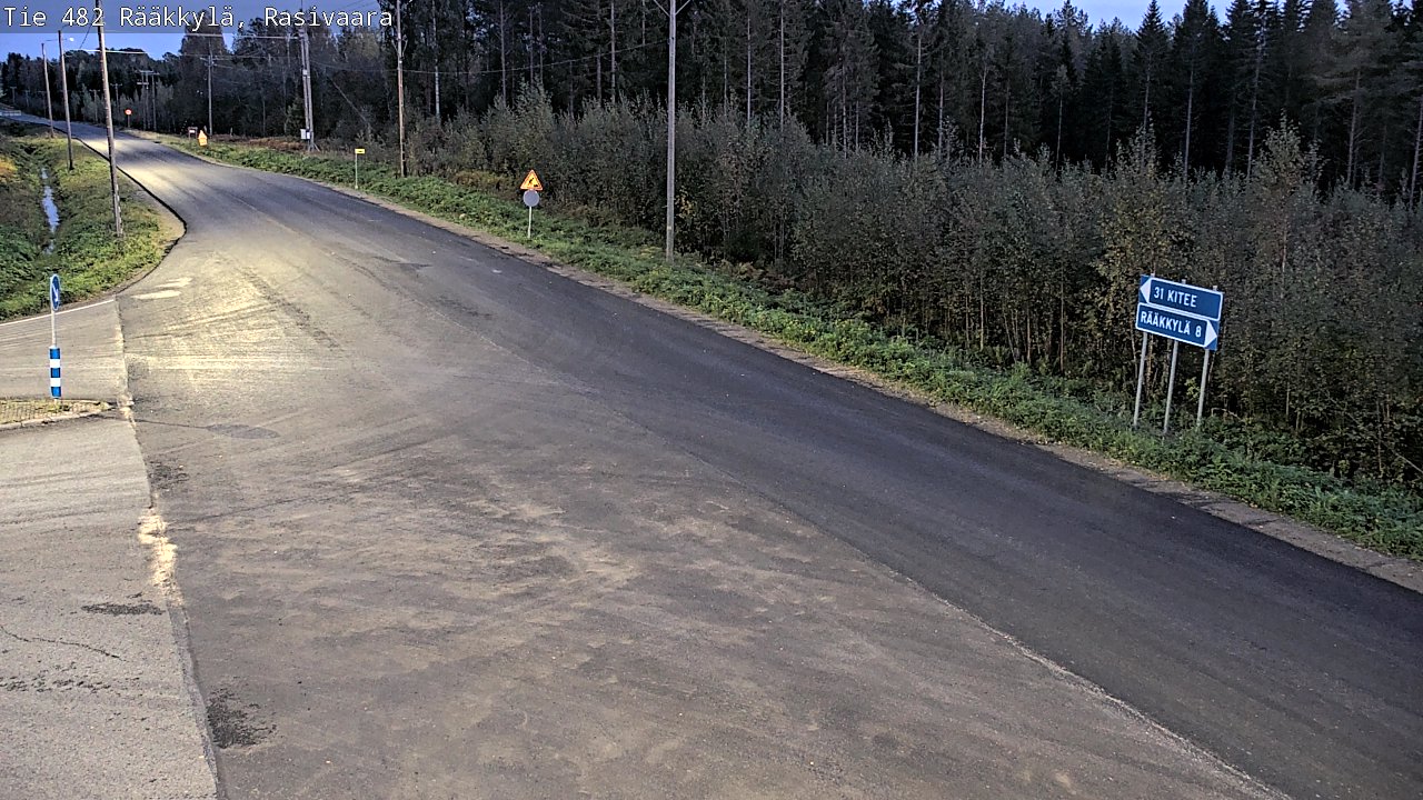 Weather Camera Image Väg 482 Rääkkylä, Rasivaara, Rääkkylä, Pohjois-Karjala