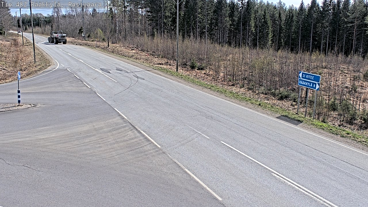 Weather Camera Image Väg 482 Rääkkylä, Rasivaara, Rääkkylä, Pohjois-Karjala