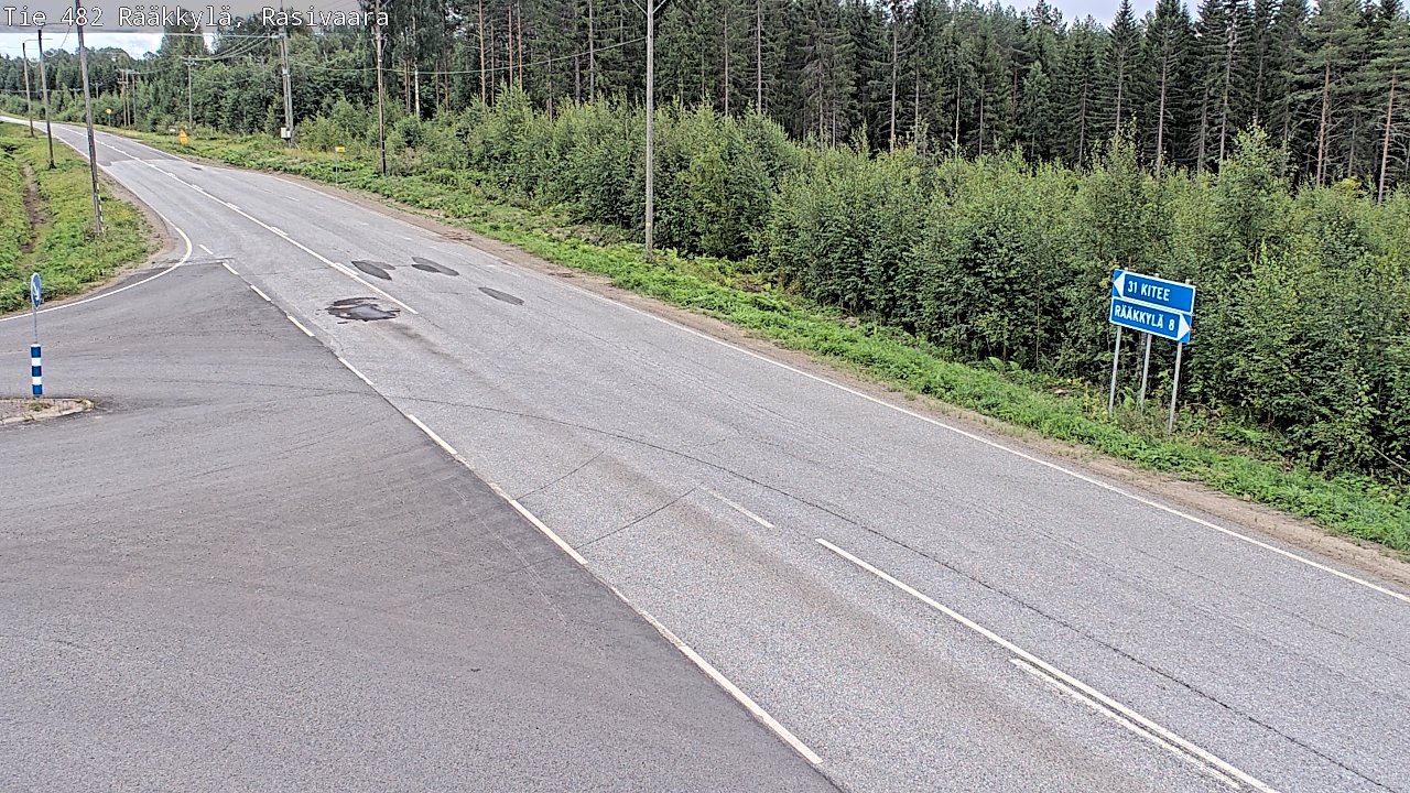 Weather Camera Image Väg 482 Rääkkylä, Rasivaara, Rääkkylä, Pohjois-Karjala