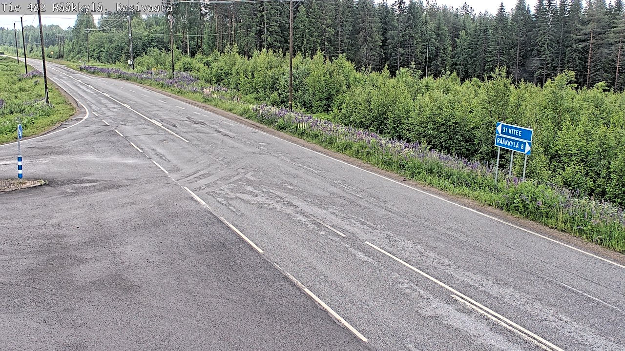 Weather Camera Image Väg 482 Rääkkylä, Rasivaara, Rääkkylä, Pohjois-Karjala