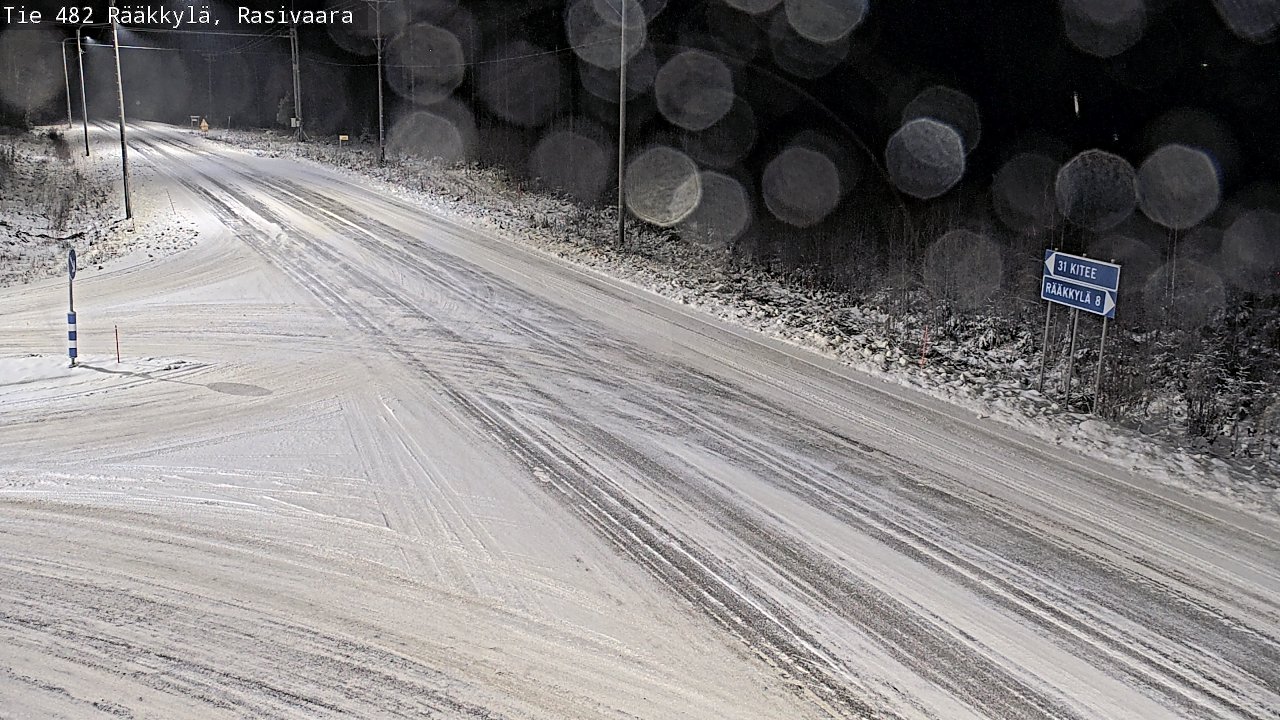 Weather Camera Image Väg 482 Rääkkylä, Rasivaara, Rääkkylä, Pohjois-Karjala
